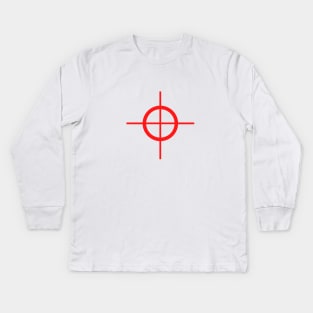 red target location design Kids Long Sleeve T-Shirt